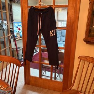 KITH mens black joggers
